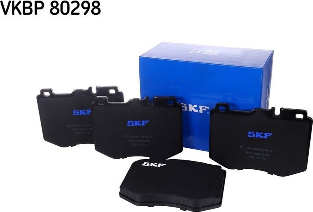 SKF VKBP 80298 Bremsbelagsatz, Scheibenbremse OE 0004206700 kompatibel mit GLC, E-Klasse, CLS, C-Klasse