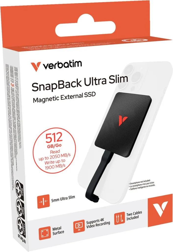 SSD Externe Rapide 512GB Verbatim - Libérez de l'Espace USB 3.2 - 2