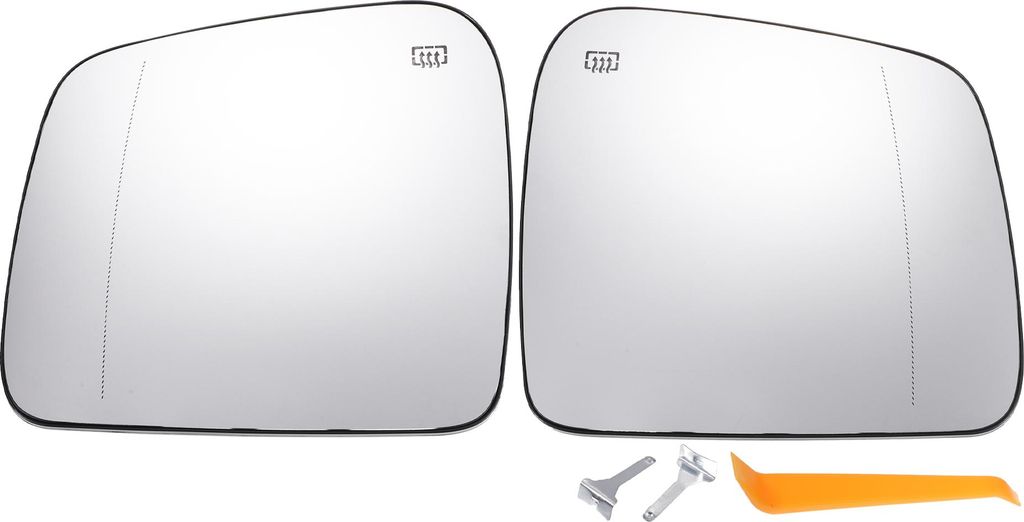 Paar Auto-Rückspiegelglas-Ersatz links rechts mit Heizung weißes Glas für Dodg Durango für Jeep Grand Cherokee 2011-2020