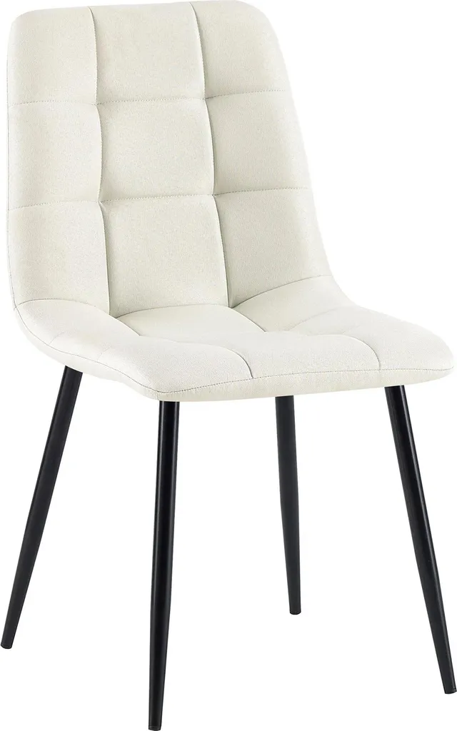 Chaise capitonnée grise Tilde pour table de salle à manger et confort - 12