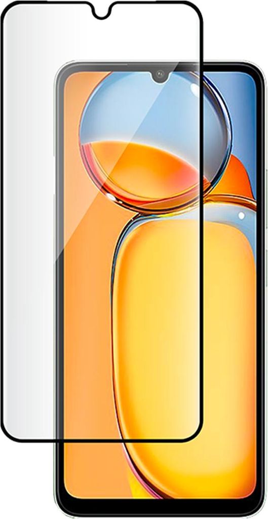 BigBen, Bildschirm Schutzglas Xiaomi Redmi 14C 4G 5G 2,5D 9H, Schwarz transparent