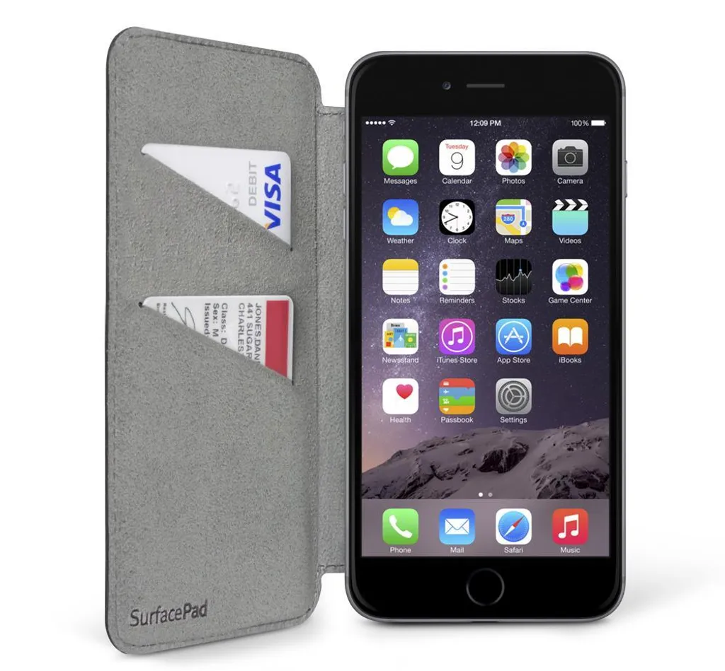 Protection iPhone 6 SurfacePad Twelve South en Cuir avec Support Intégré - 3