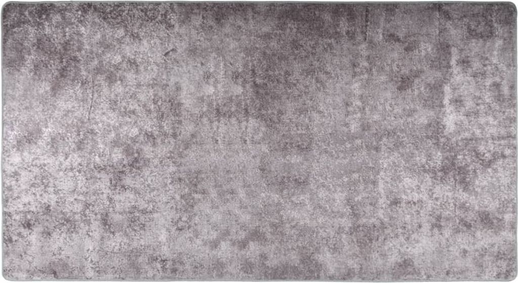 Teppich Waschbar Grau 190x300 cm Produktbild 