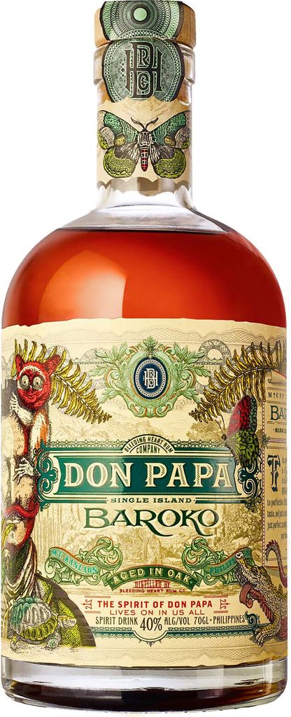 Don Papa Baroko Rum dunkel milder fruchtiger Geschmack 40 Produktbild 3