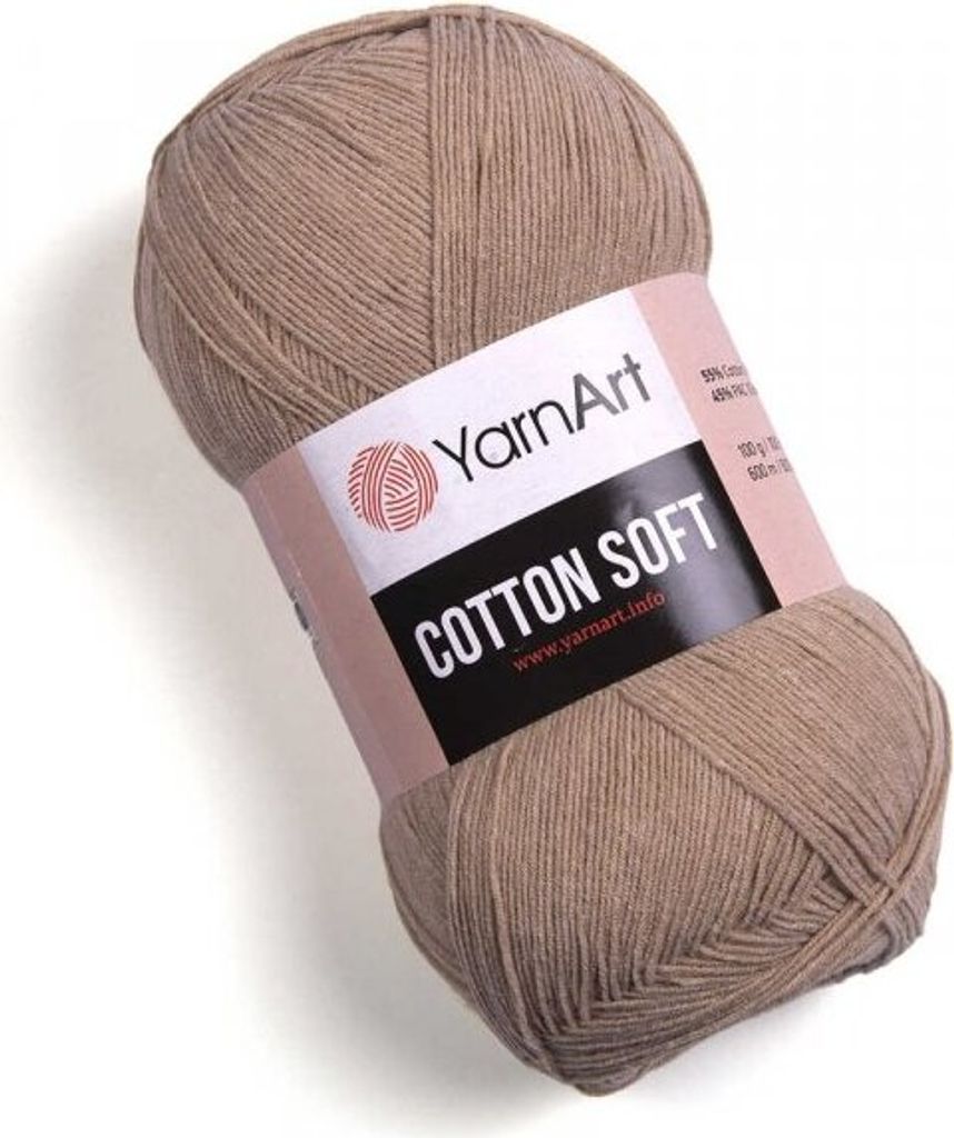 YarnArt Baumwolle Soft 87 Cappuccino - Weiche Wolle 55% Produktbild 