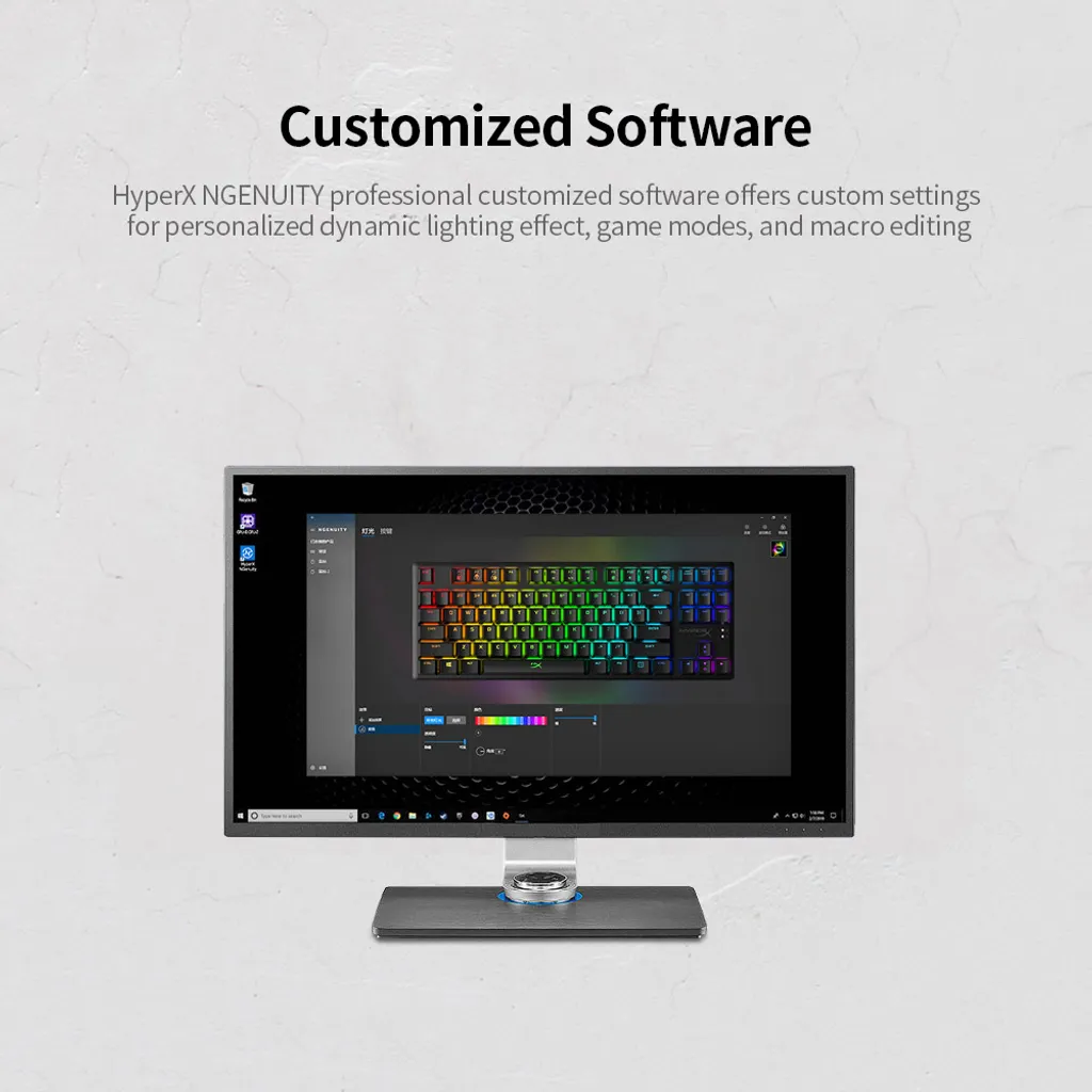 Clavier Gaming Compétition HyperX Alloy Origins Core TKL RGB Rapide - 12