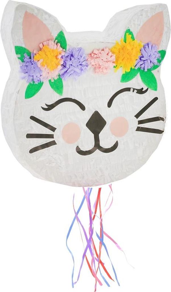 Gatto pignatta con fiori Immagine del prodotto 