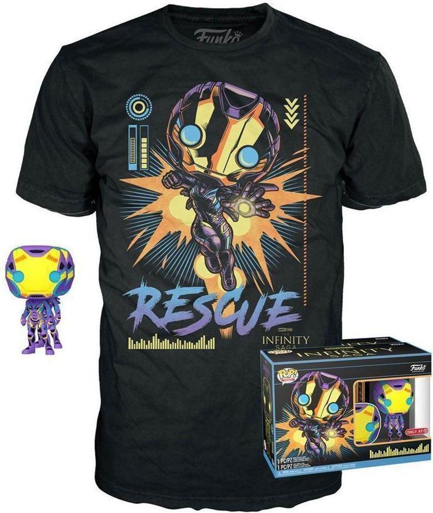 Conjunto de minifiguras Funko y camiseta de Marvel, diseño Imagen del producto 