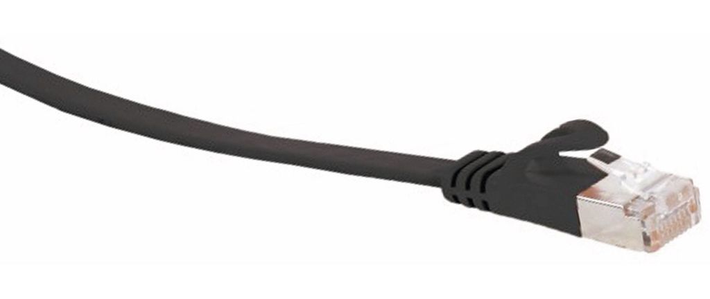 U/FTP CAT7 15M flach schwarz 100% Kupfer - Netzwerkkabel - Computerkabel - Kabel