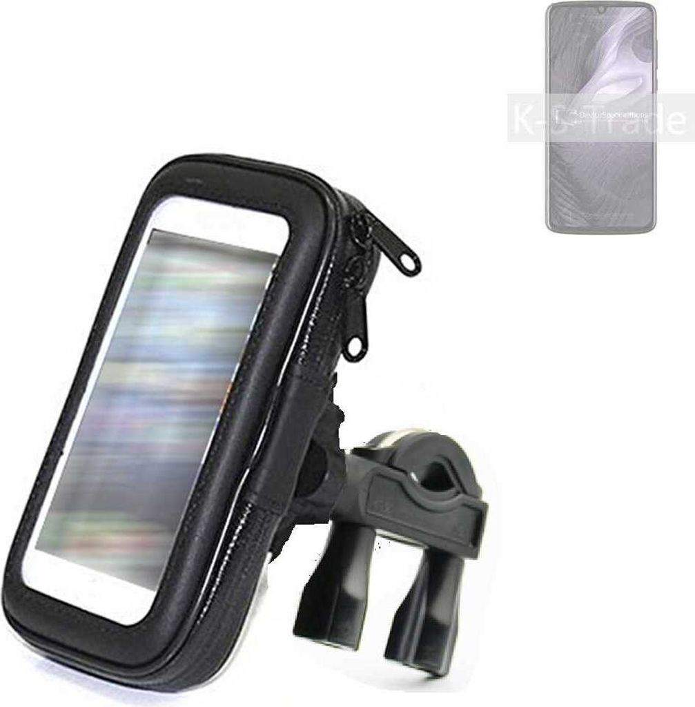 K-S-Trade Fahrrad-Halterung kompatibel mit Motorola Moto Z4 Play Handy-Halterung Halter Lenkstange Fahrradhalterung Motorrad Bike Mount