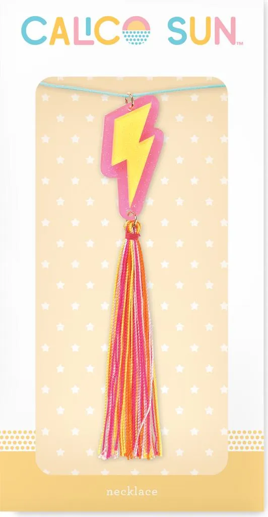 Ciondolo Fulmine Alexa Calico Sun - Design Glitterato per Piccoli