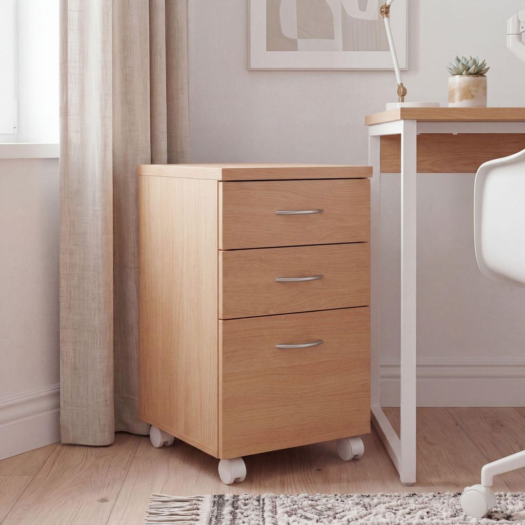 FineBuy Rollcontainer OTTAWA 40 x 60 x 45 cm Unterschrank Produktbild 