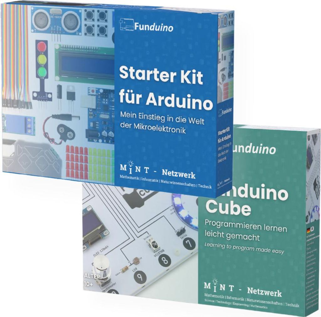 Bundle: Funduino Starter Kit und Funduino Cube Mikrocontroller: Funduino UNO R3 Ausführung: Funduino Cube + Funduino Starter Kit für Arduino Ulti...