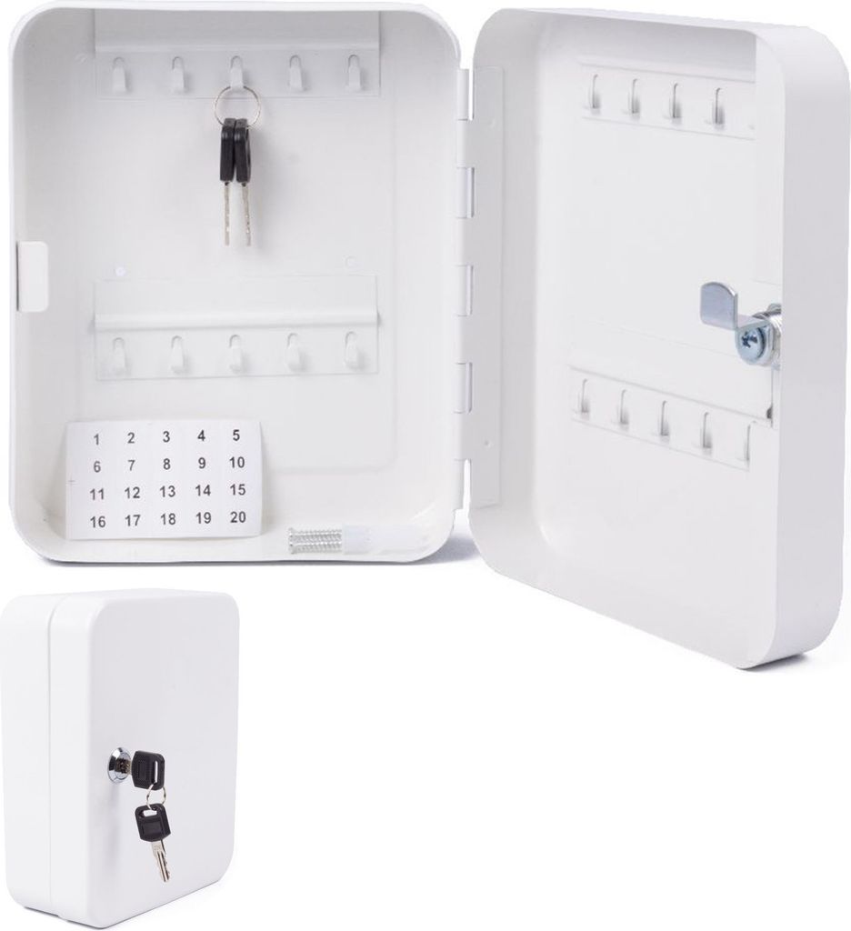 Schlüsselkasten Schlüsselschrank Schlüsselbox Schlüsselsafe Schlüsselbox Weiß
