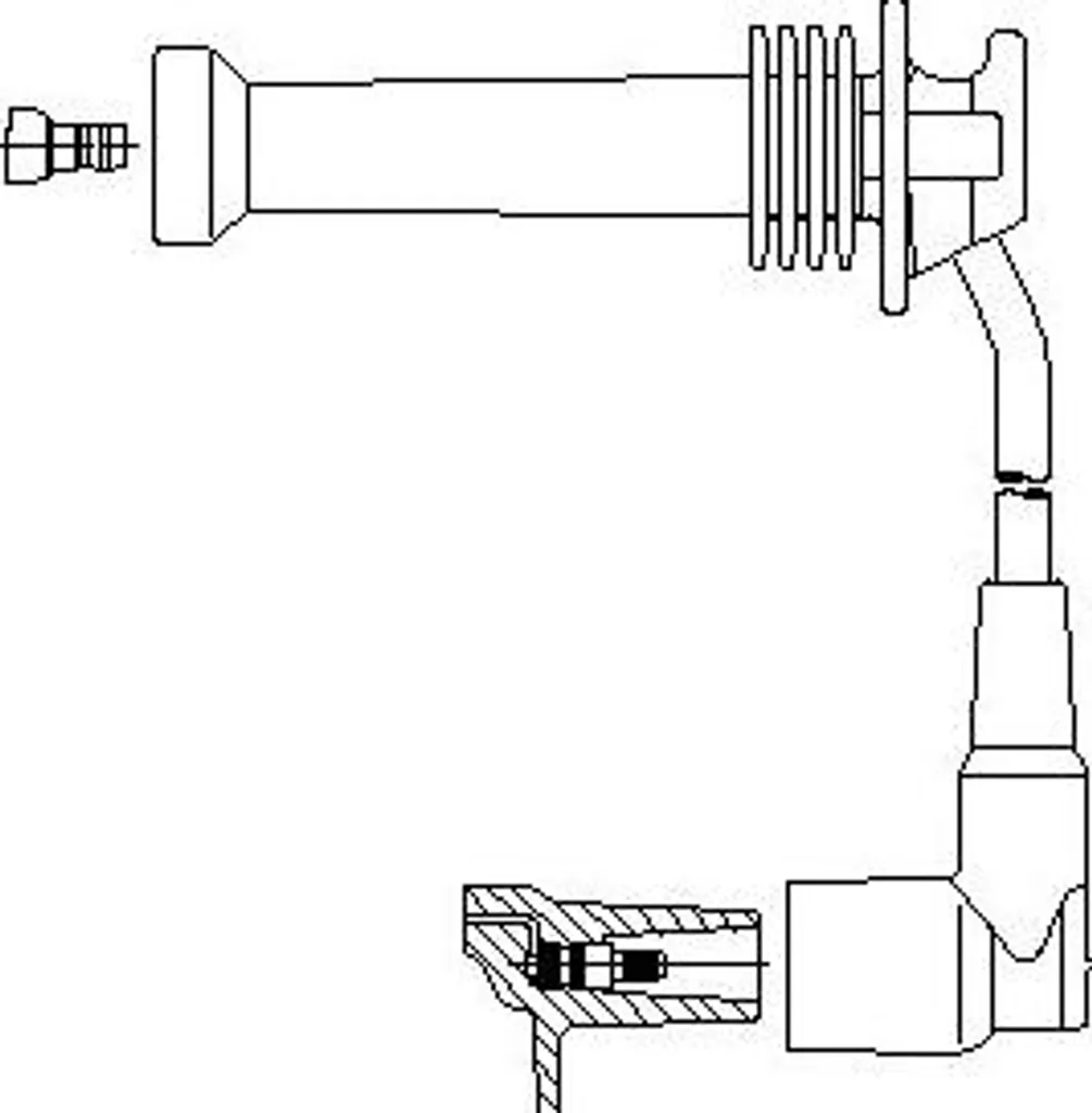 BREMI 897/37 1053905: Cavo Accensione Alta Tensione Ford Mazda