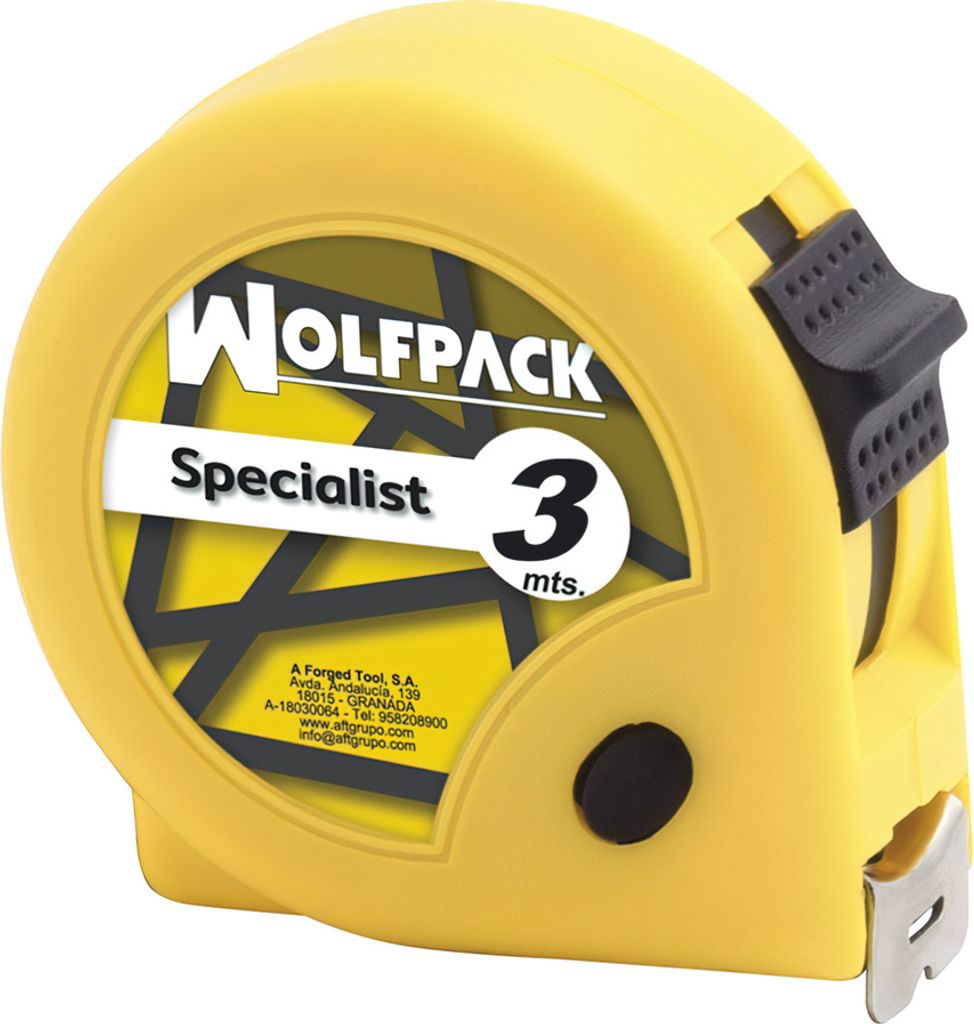 WOLFPACK LINEA PROFESIONAL - Flexometer Spezialliste mit Bremse 3 Meter / 13 mm.