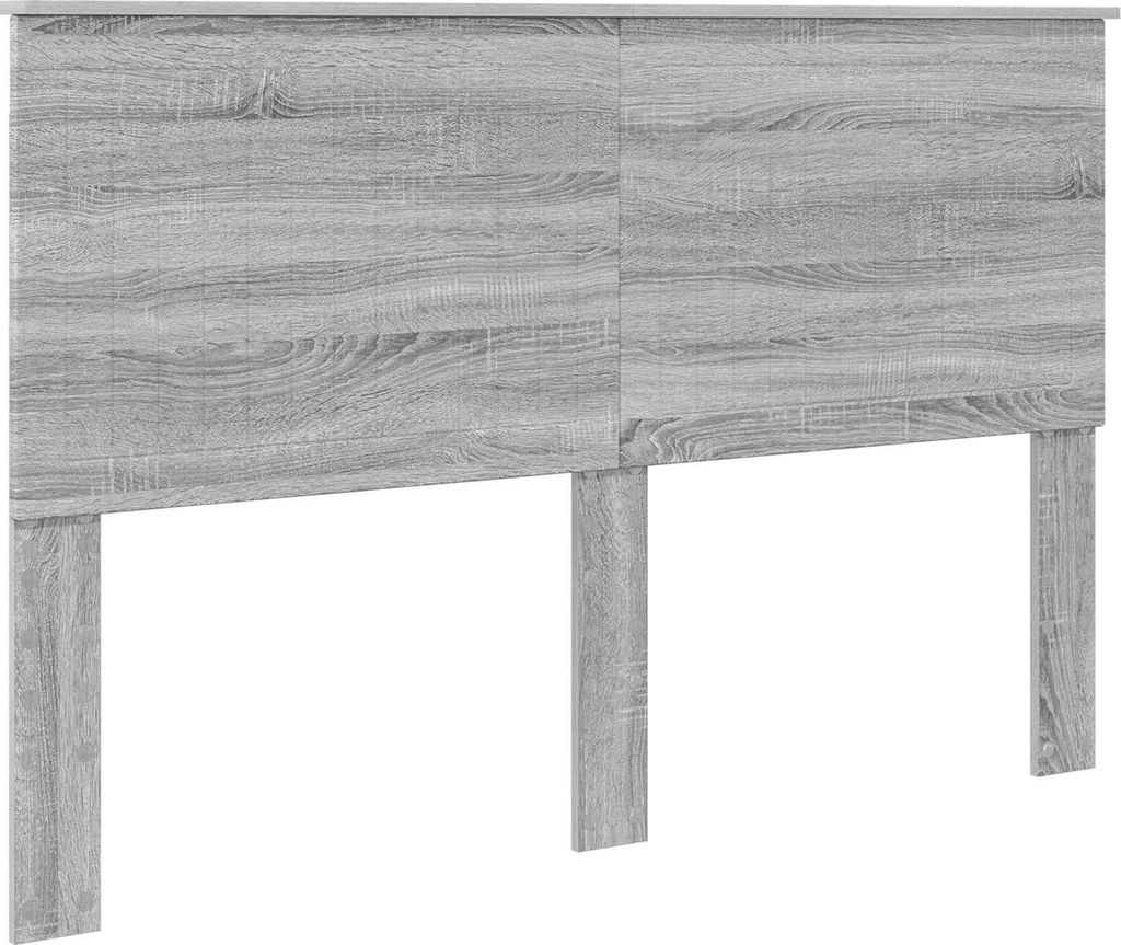 Kopfteil mit Kopfteil Graues Sonoma 150 cm Holzwerkstoff