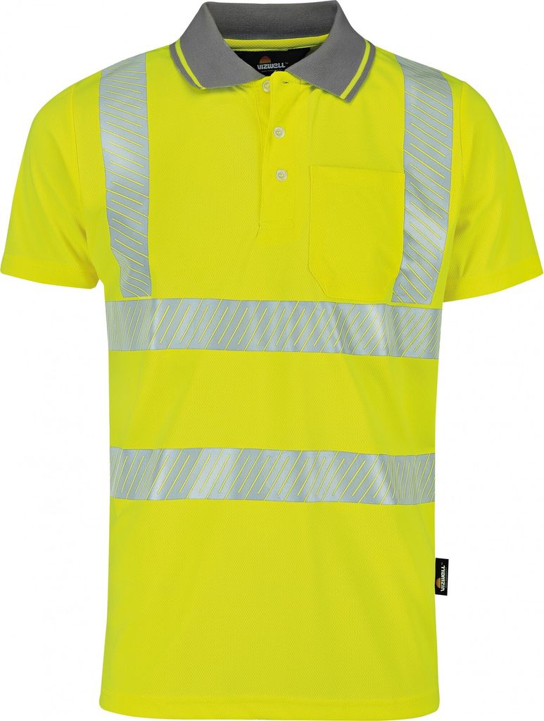 VIZWELL Warnschutz Poloshirt VWPS 3N Gr. 5XL gelb