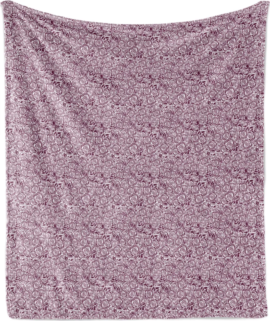 Plaid Matrimoniale ABAKUHAUS Rose Prugna | Flanella Soft Touch 230cm