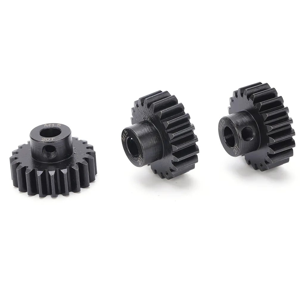 M1.5 ingranaggio del motore del pignone, ingranaggio del motore 20T, pignone M1.5, pignone d'acciaio dell'ingranaggio M1.5, ingranaggio d'acciaio dell'albero di 8mm, albero per il motore senza spazzole dell'automobile di 1/6 1/5 RC - 4