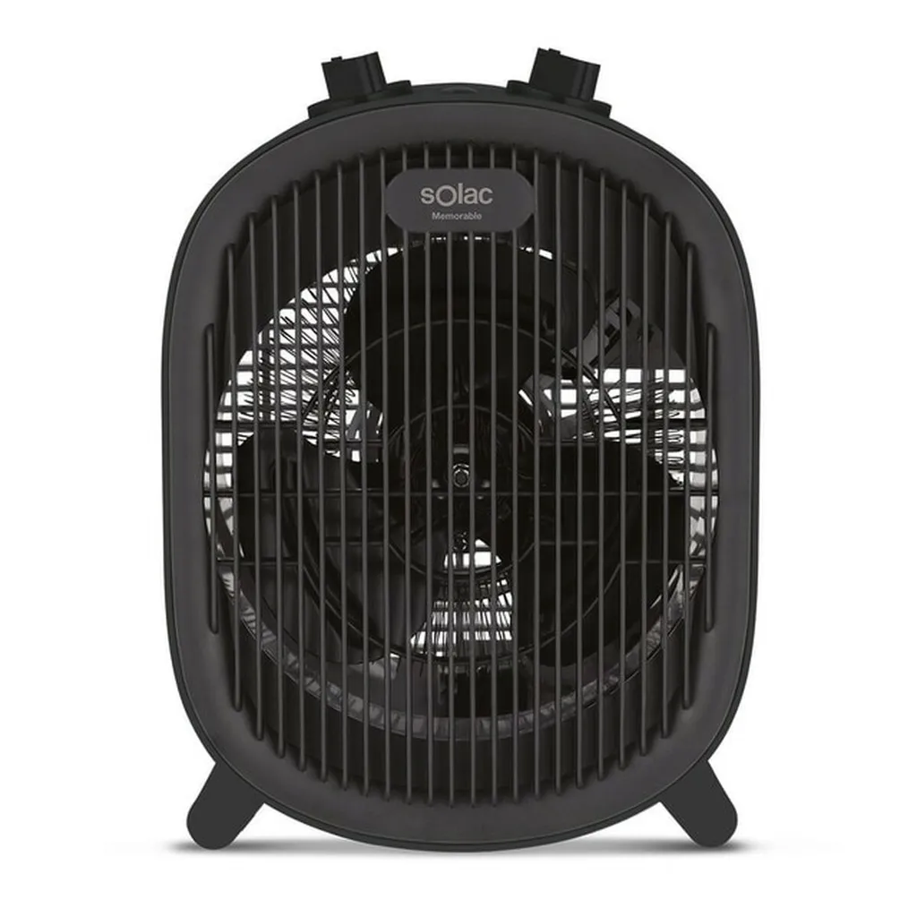 Chauffage Soufflant Salle de Bain 2000W Solac Noir - Idéal Petites Pièces
