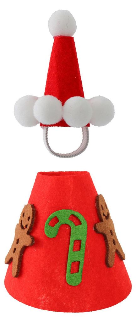Weihnachtliche Gänse-Verkleidung für 58 cm große Gänsefiguren aus Filz, geeignet für Bäume, Schneemänner, Rentiere und andere Figuren, zur D...
