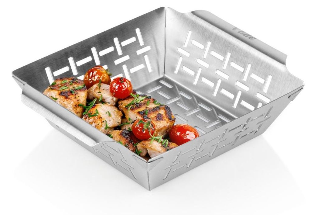 Vilde | Panier de barbecue en acier inoxydable - 22x18,5x6 Image du produit 