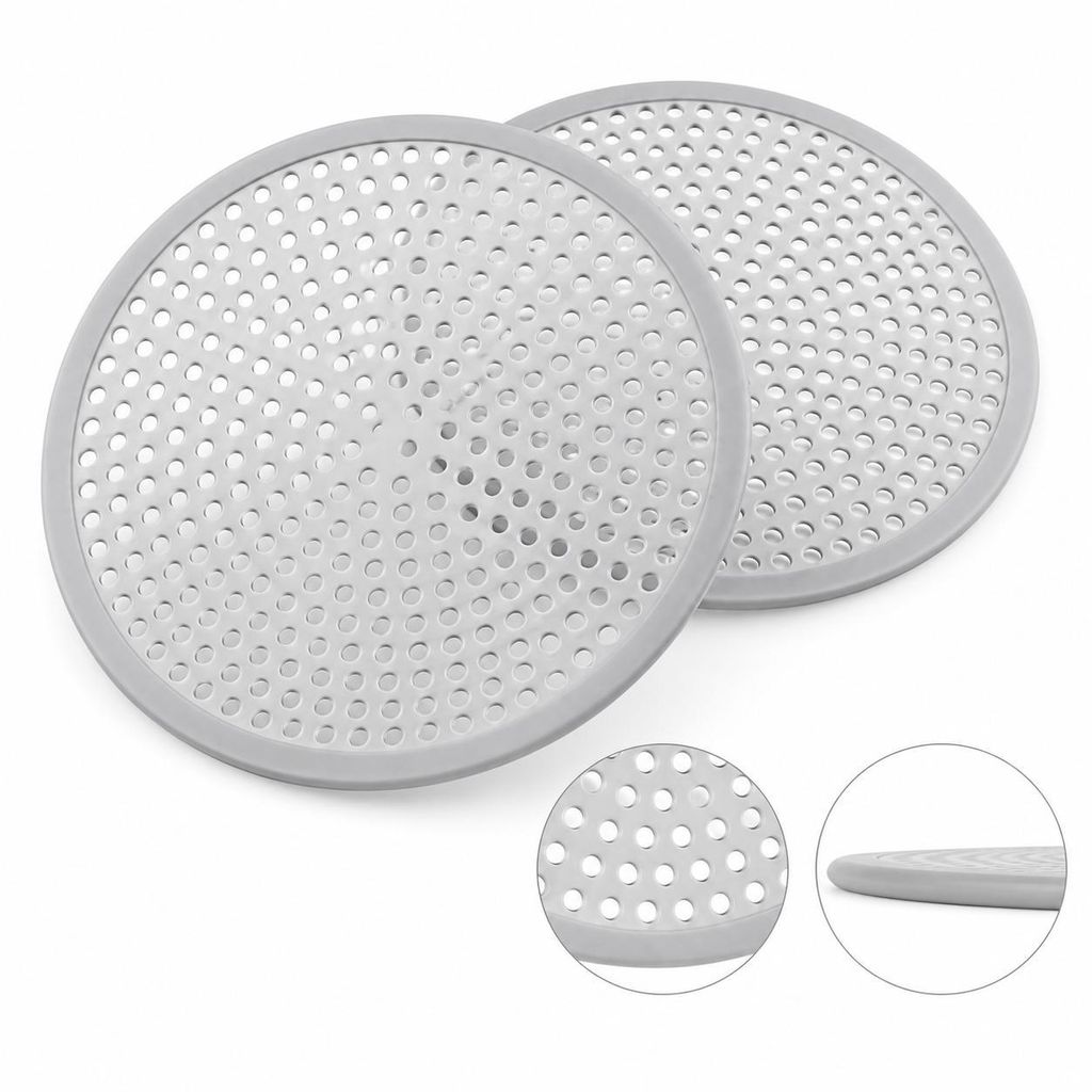 2 Stück Duschabfluss Haarfänger Edelstahl, ideal für Dusche Produktbild 