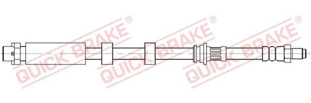 QUICK BRAKE 32.844 Bremsschlauch OE 34306771690 kompatibel mit 3er E90, 3er E92, 3er E91