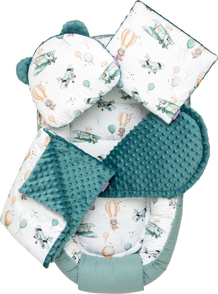Balloon Travel & Emerald Minky 5-teiliges Set Comfort Produktbild 