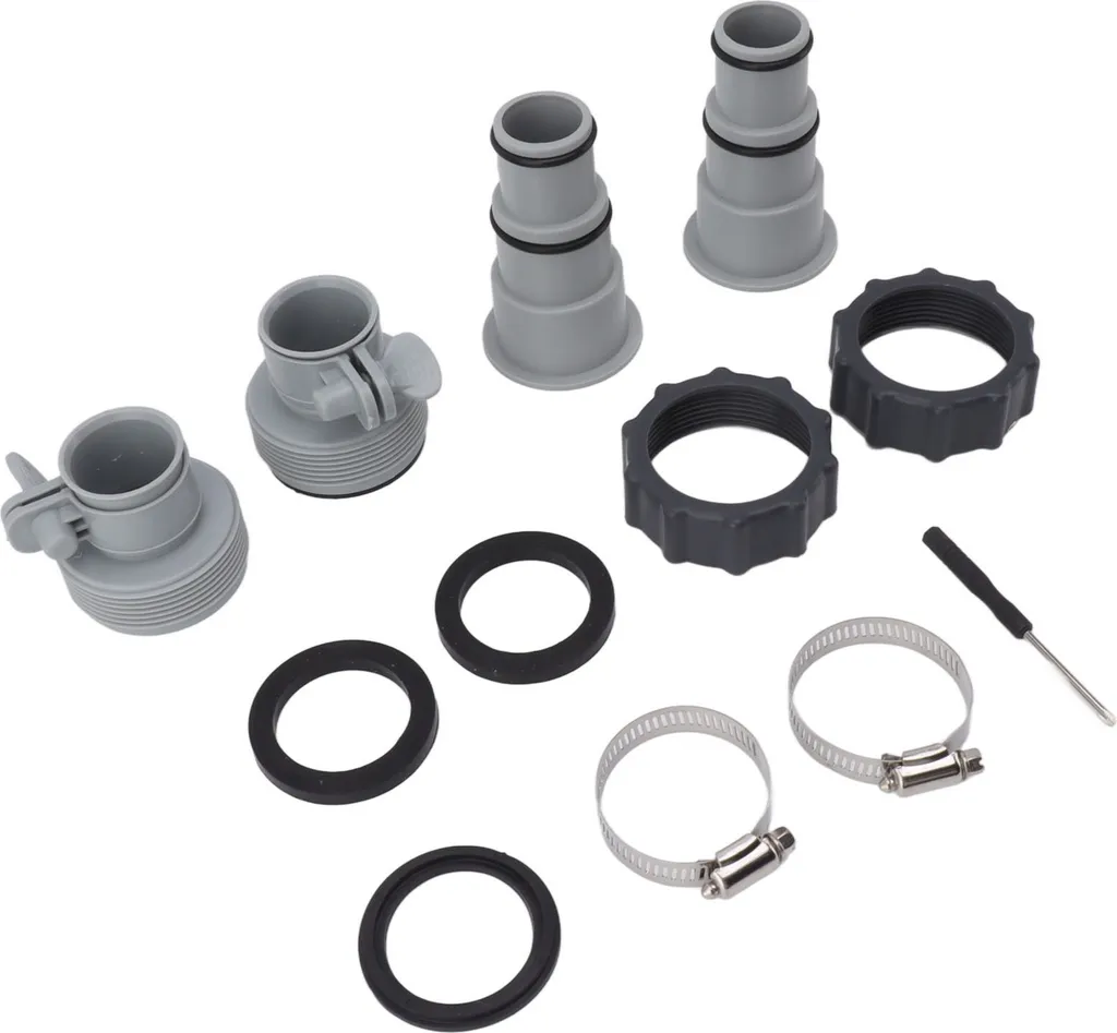 Adattatore per tubo con bracciale, adattatore per tubo di ricambio con bracciale, adattatore per tubo da piscina con bracciale, adattatore per tubo da piscina, adattatore per tubo di ricambio da piscina, adattatore per tubo da piscina - 4