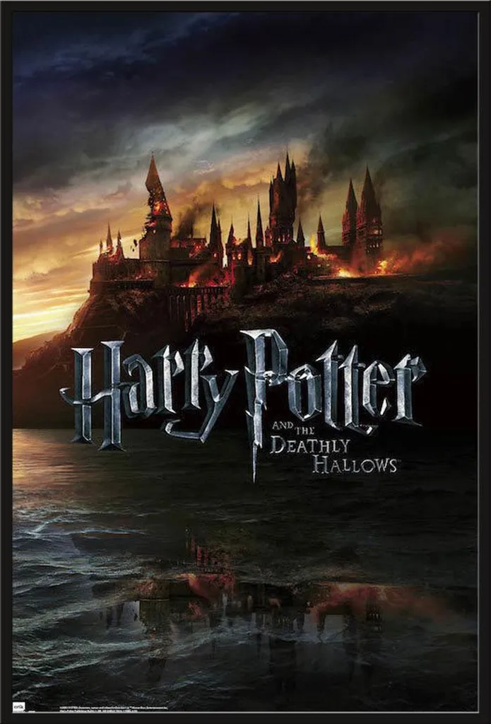 Affiche Harry Potter Poudlard Reliques de la Mort Cadre Shinsuke 61x91cm