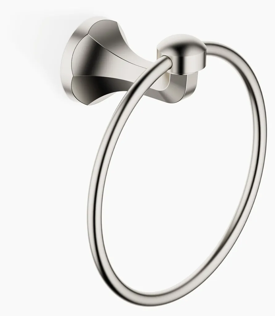 Anneau porte-serviettes fixe et robuste Dornbracht MADISON en platine