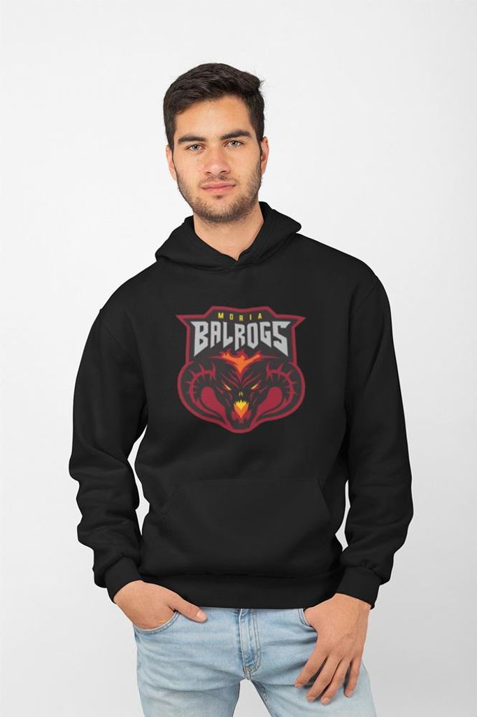 D&B Uni Hoodie MO00102 Moria Balrogs Schwarz-Größe 3XL