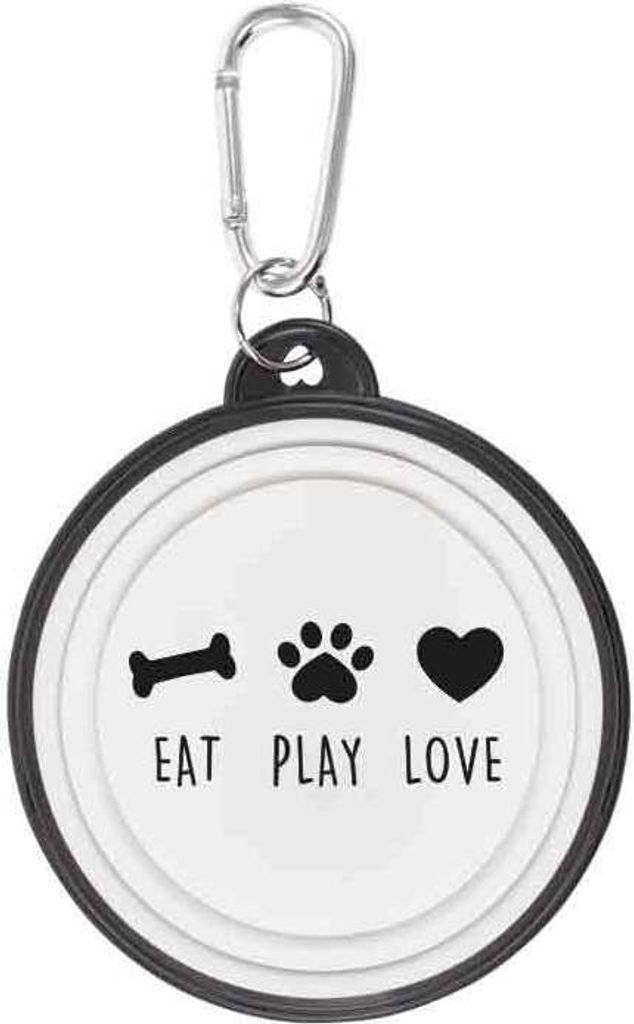 Hundenapf eat, play, love Walkies by bb-Klostermann - Faltbarer Hundenapf to go