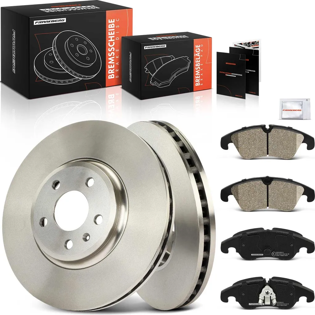 Disques de frein ventilés et plaquettes céramique pour Audi A4 A5 Q5