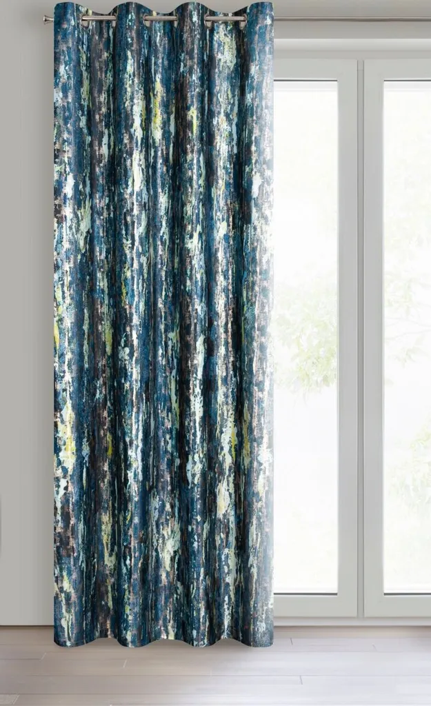 Rideau Occultant en Velours Bleu Marine 140x250 cm Style Chic Grace