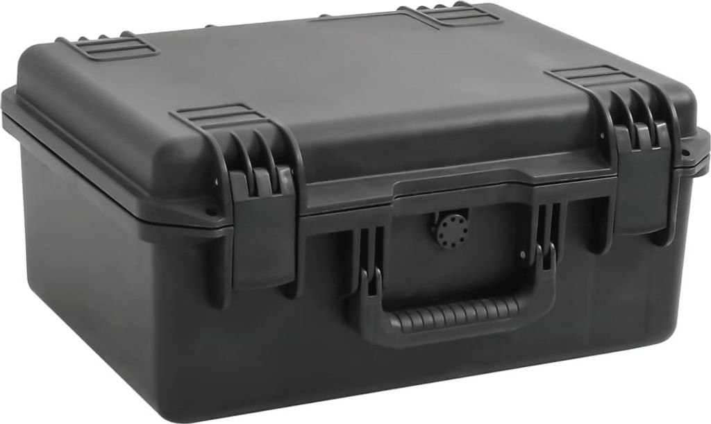 Design Koffer für Flugreise Tragbar Schwarz 49x38x23 cm PP, Produktbild 