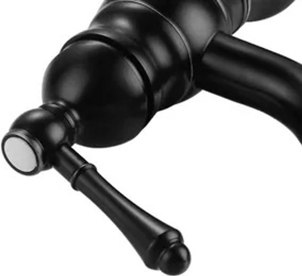 Badamatur Schwarz Armatur Bad Wasserhahn  Waschtischarmatur Produktbild 7