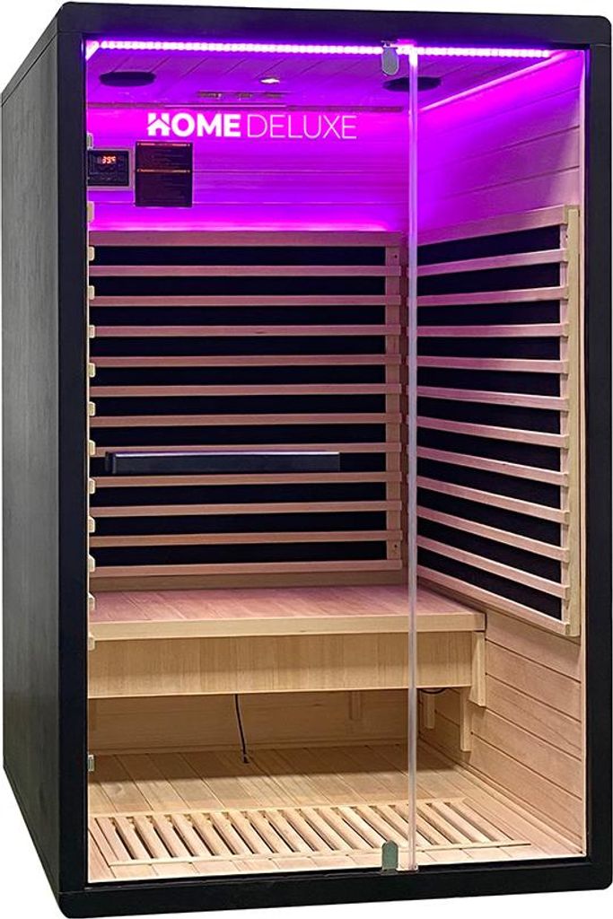 Home Deluxe Cabina a infrarossi NERO M - Nero, Hemlock (190 Immagine del prodotto 