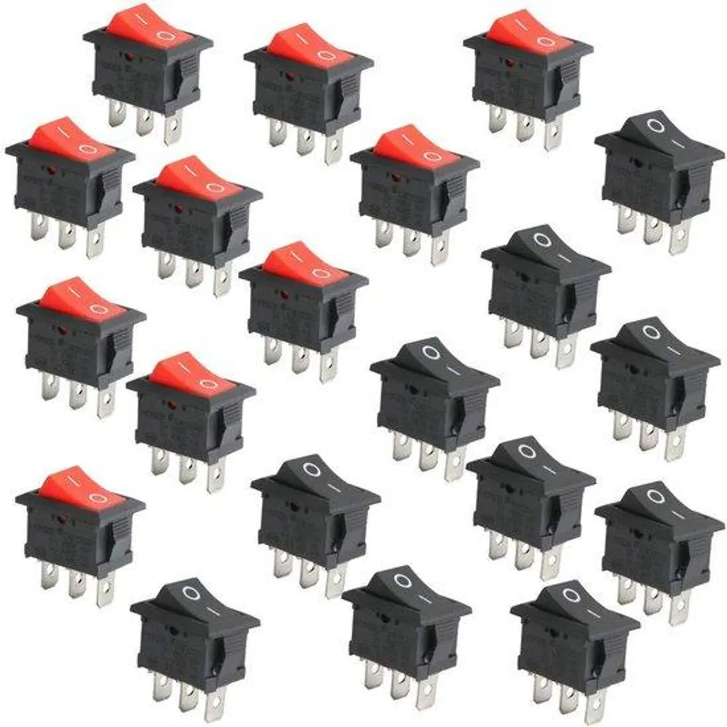 Interrupteur à Bascule Rond 3 Pins pour DIY Électronique - Pack de 20 Unités