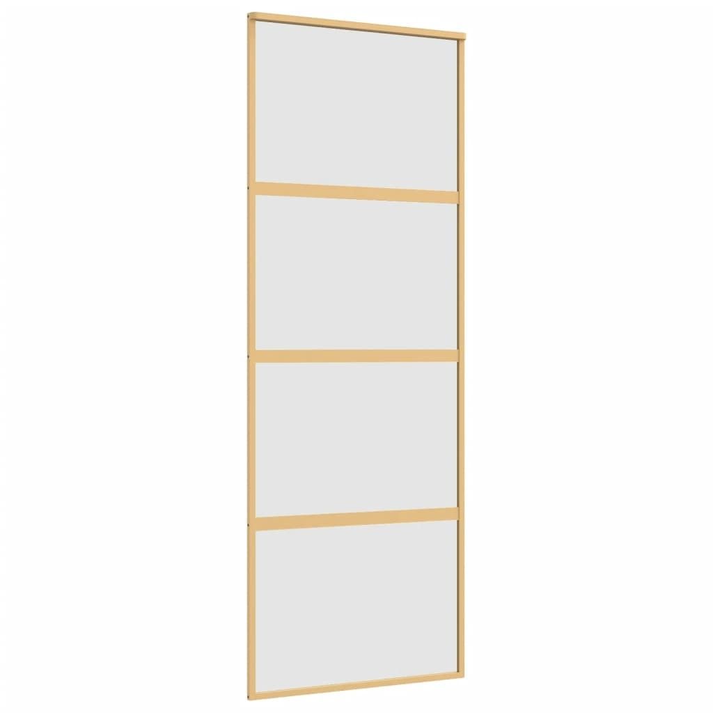 Schiebetür Golden 76x205 cm Matt ESG-Glas und Aluminium