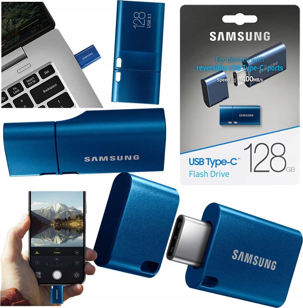 Samsung MUF-128DA, 128 GB, USB Type-C, 3.2 Gen 1 (3.1 Gen Zdjęcie produktu 