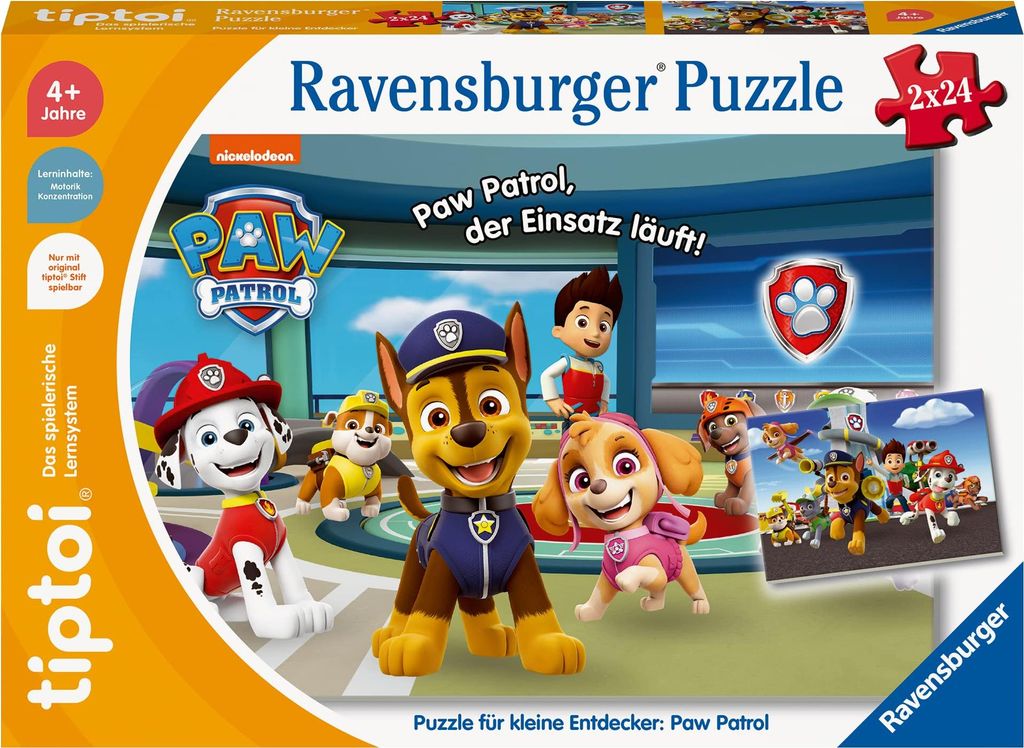 Puzzle pro malé průzkumníky: Paw Patrol Ravensburger 00135 Obrázek produktu 