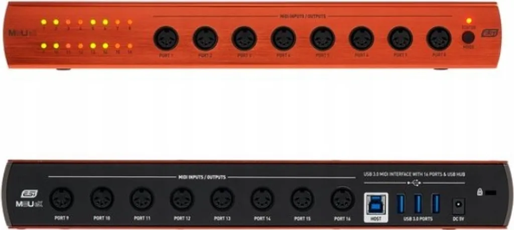 Interface MIDI ESI M8U eX pour synchroniser synthétiseurs et PC - 10