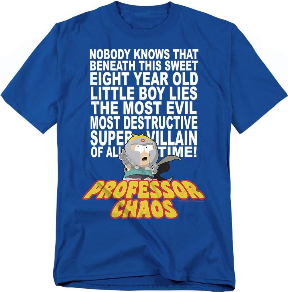South Park - "Professor Chaos" T-Shirt für Herren/Damen Uni TV28199 (M) (Königsblau)