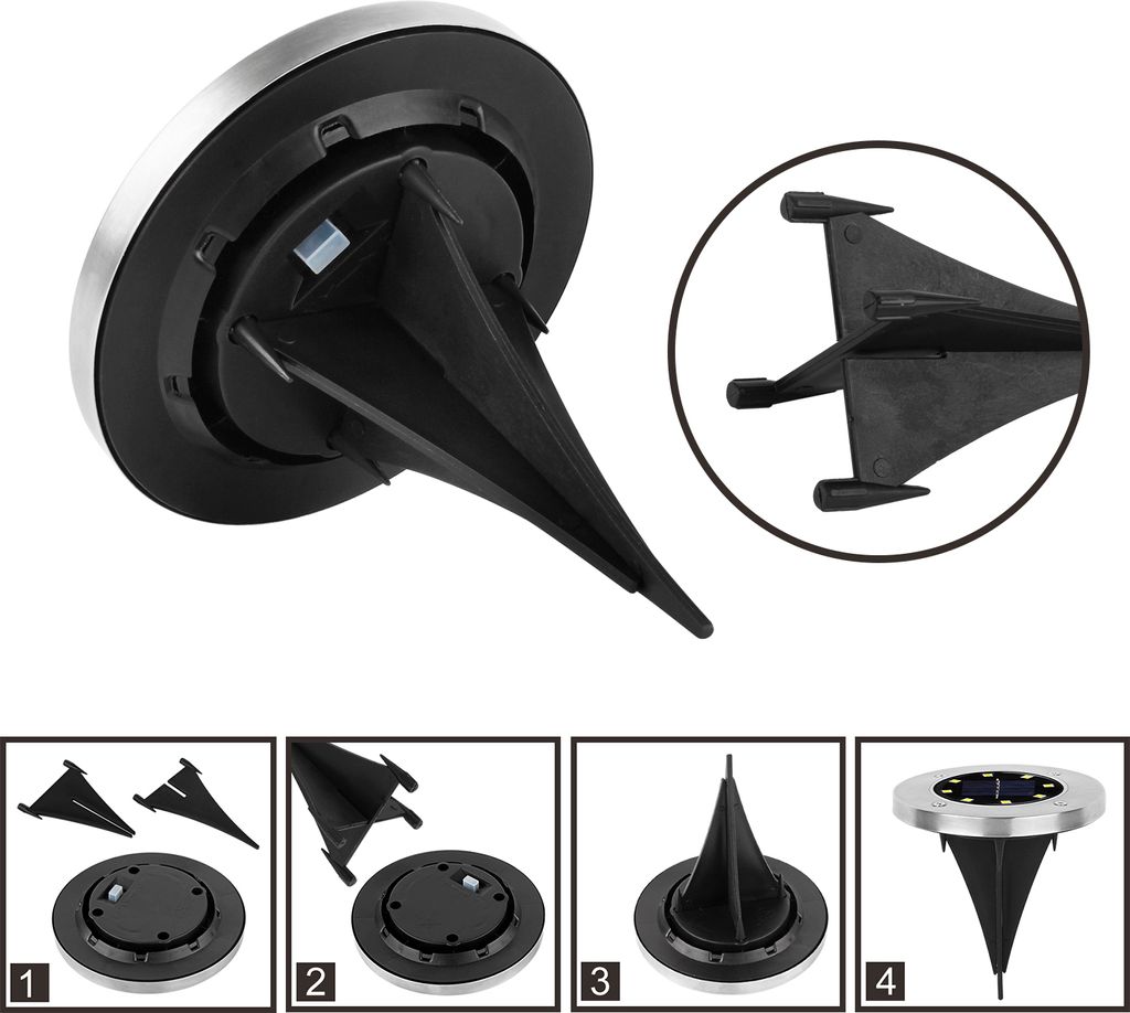 Speed 20 x LED Solarlampe Bodeneinbaustrahler Solar Produktbild 13