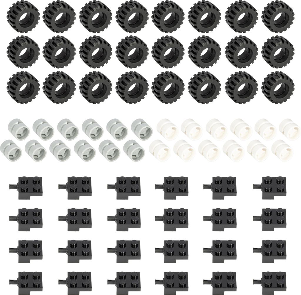 LEGO 72dílná sada kol, pneumatik a náprav - Náhradní díly - Obrázek produktu 