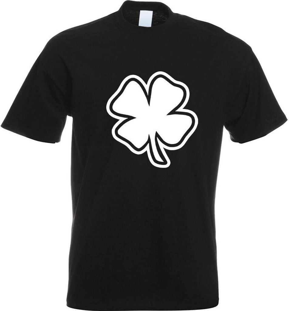 Kiwistar - T-Shirt - schwarz - Kleeblatt - Glück Motiv Bedruckt Funshirt Design Print - mit Motiv Bedruckt - Funshirt Design - Sport - Freizeit - ...