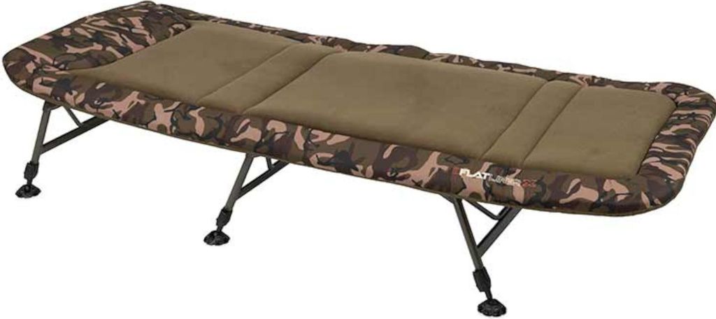 Fox Flatliner X 6 Beine, Bedchair, Camouflage, maximaler Komfort